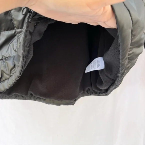 NIKEQUILTED PUFFER SYNTHETIC FILLED THERMORE FULL ZIP HOODED JACKET BLACK XXL